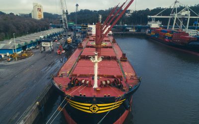 Novo máximo de descarga navio de granéis agro-alimentares